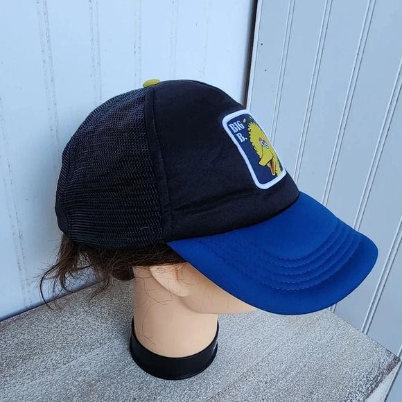 SESAME STREET Big B. Bird Hat Foam Adjustable Blue Black Mesh Audult OS - Picture 2 of 13